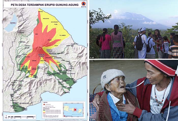 Ratusan Warga Mengungsi Antisipasi Letusan Gunung Agung